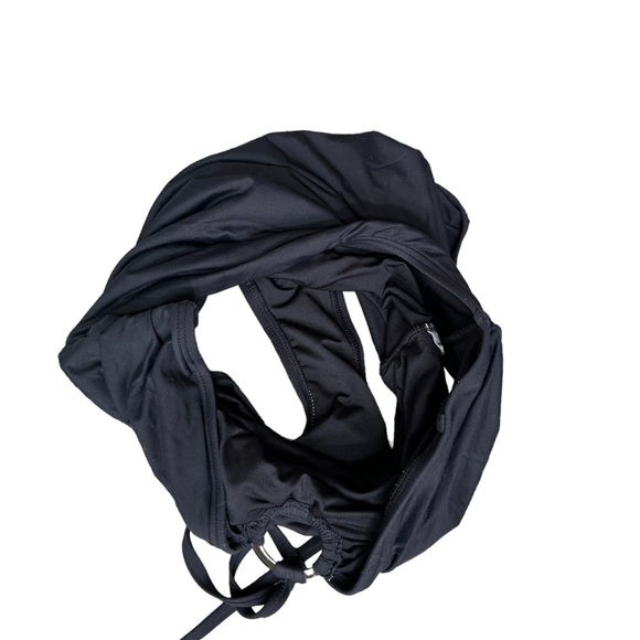 Michael Kors‎ Michael Halter Logo Ring One Piece Swimsuit in Black Size: 10 - Picture 5 of 10